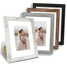 8x10 Picture Frame Set of 4, Made of Real Glass and 8x10 in Mix Colors