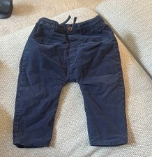 Zara Baby Navy Blue Corduroy Pants 9-12 M