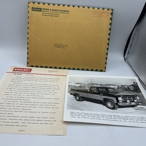 1975 GMC Truck  News Kit With All Letters And Photos EX Condition