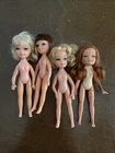 Lot of 4 Vintage 1960s Uneeda Tiny Teen Dolls Hong Kong
