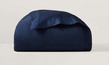 Ralph Lauren Organic Cotton Lovan Jacquard Duvet Cover King, Polo Navy 2 Shams