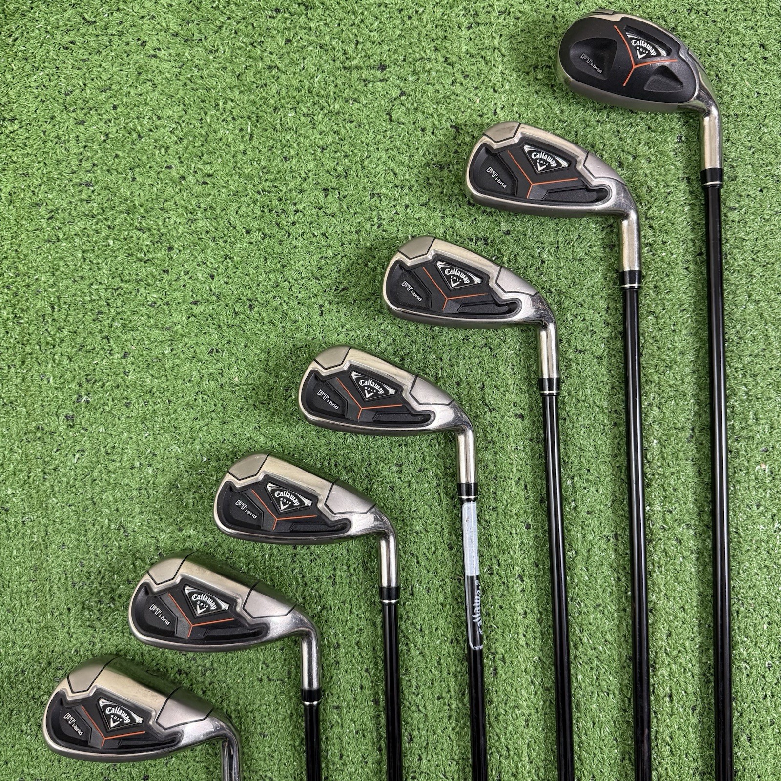 Callaway FT I-Brid Hybrid Iron Set 5-PW SW Senior A Flex 65g Graphite -1” Short