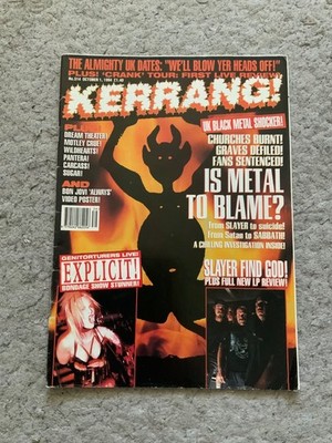 KERRANG 514 1994 Black Metal Mayhem Venom Norway