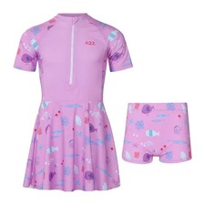 Kids Girls Surf Swimsuit Set Skirt Shorts Beach Bathing Swimming Costume