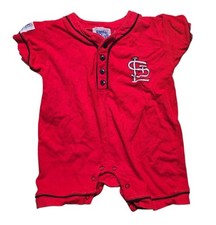 Vintage St Louis Cardinals 24 Months Red Short Sleeve One Piece Rookie League