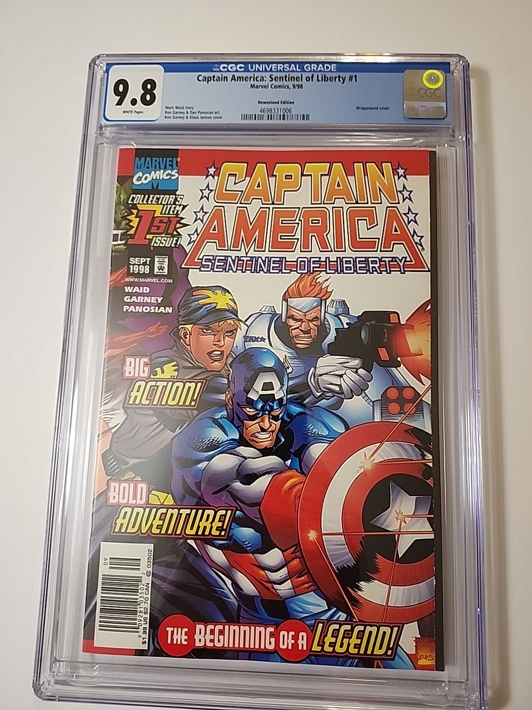 “Sentinel of Liberty”キャプテン・アメリカPSA10 Captain America: Sentinel of Liberty #1 Value - GoCollect
