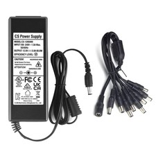 Security-01 AC to DC 12V 5A Power Supply Adapter with 8 Way Splitter Cable for C