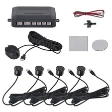 12V RÜCKFAHRWARNER AUTO 4 SENSOREN Nachrüsten HINTEN EINPARKHILFE PDC PARKHILFE