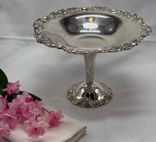 Timeless Elegance: Authentic Wallace Baroque #756 Silver Candy Bowl Heirloom
