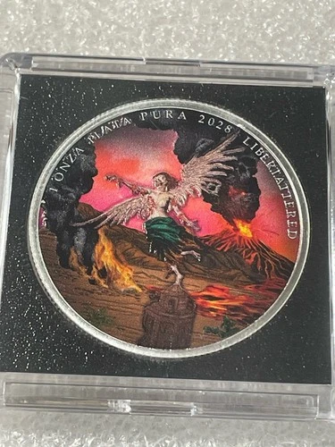 Libertattered Zombucks Colorized 1 Troy Ounce .999 Fine Silver- Only 1200 Minted