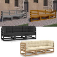 3-Sitzer Outdoor-Sofa Gartensofa Ecksofa Terrasse Gartenmöbel Lounge Möbel Set