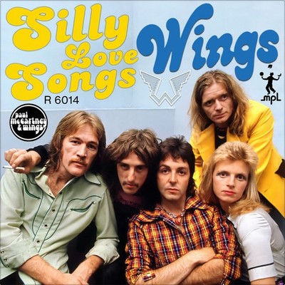 Repro Photo PAUL McCARTNEY Silly Love Songs WINGS MPL 7'' Single Size 18x18cm