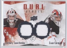 2015 Team Canada Juniors Jerseys Dual Zachary Sawchenko Evan Cormier #TCD-SC 7i2