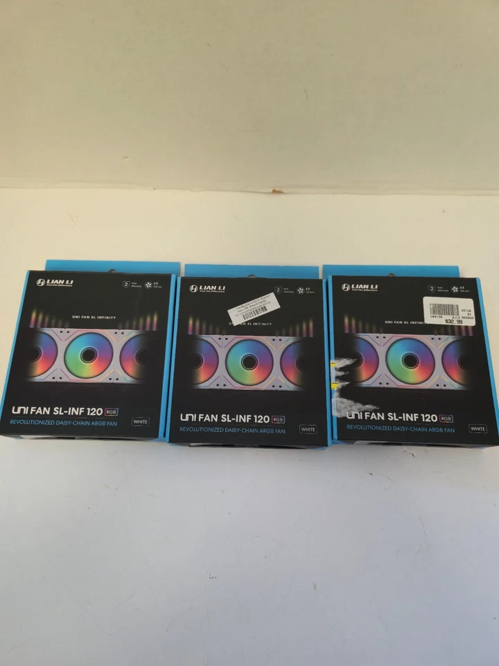 FANS ONLY - Lian Li Uni Fan SL-INF 120 - White - Pack of 3 - Image 2 of 4
