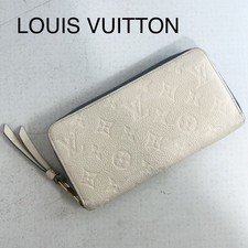 Louis Vuitton Monogram Empreinte Leather Long Wallet Used Condition Japan