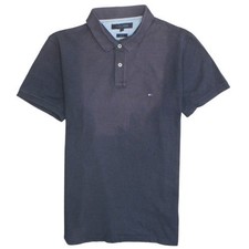 Tommy Hilfiger Men's Navy Slim Fit Cotton Polo Shirt L