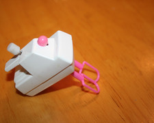 Vintage Barbie Doll's Wind Up Hand Mixer-Works-Wind Gently and Beaters Move-Used