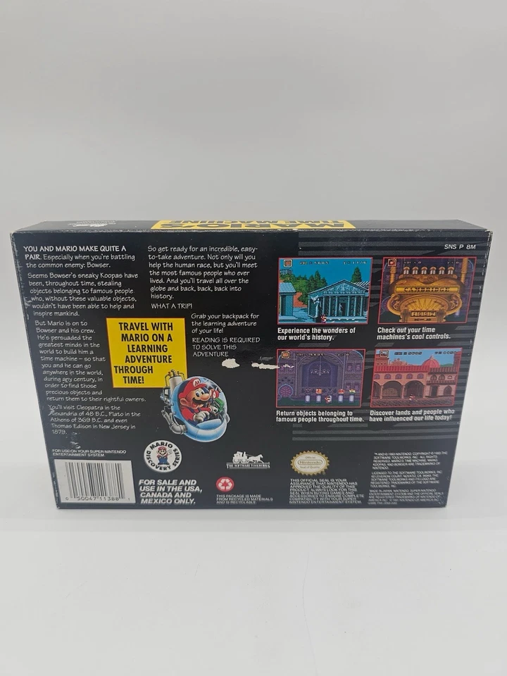 Mario’s Time Machine - SNES - CIB Complete in Box - Image 3 of 4