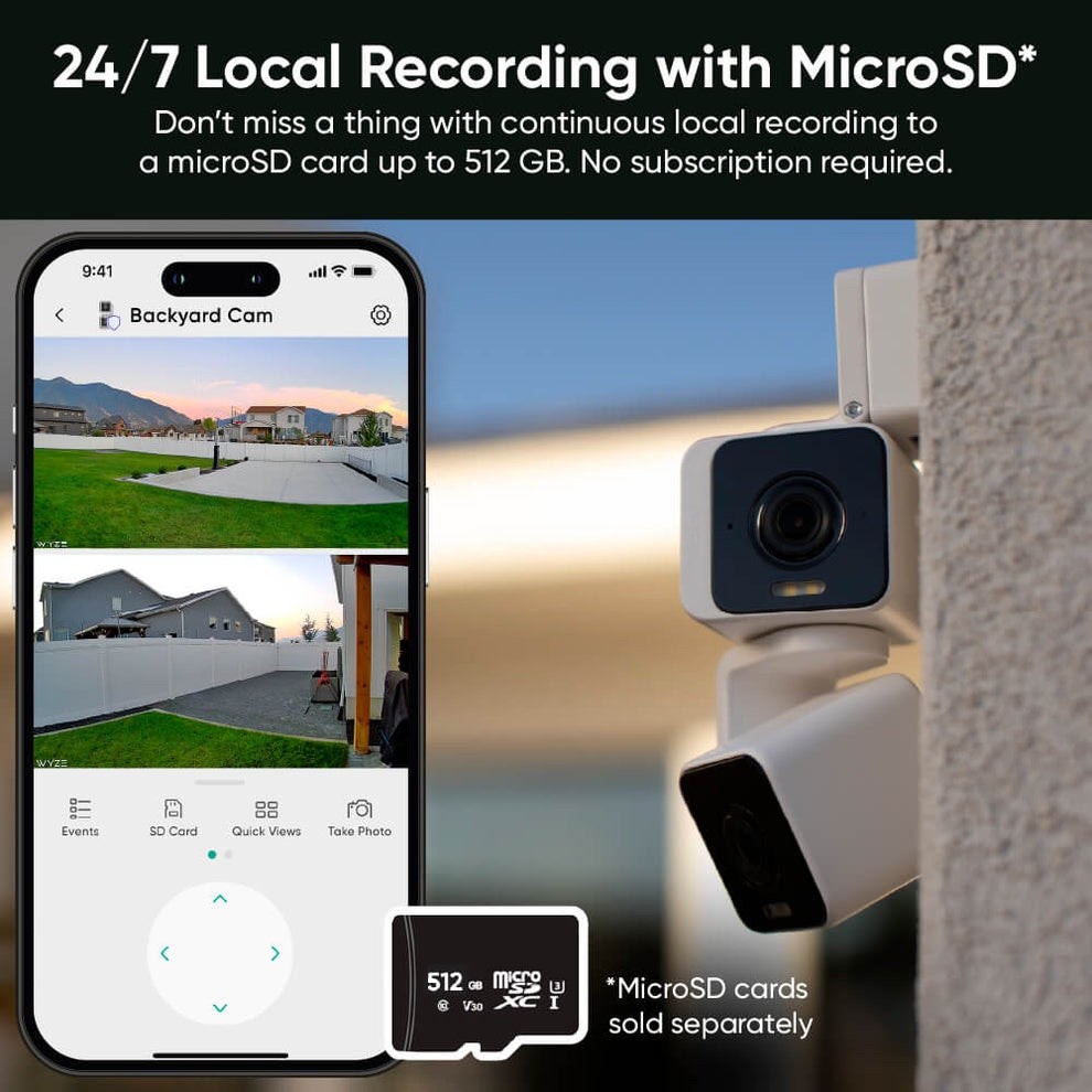 (BRAND NEW) Wyze Duo Cam Pan Indoor/Outdoor IP65 2K 360° Pan/Tilt Smart Camera