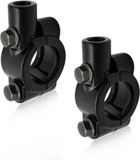 2 PCS Motorcycle Handlebar Mirror Mount Holder, Aluminum 7/8" Mirror Thread Moun