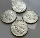 4 Coin Lot San Francisco Peace Silver Dollars – 1922-S & 1923-S Silver Bulk nice