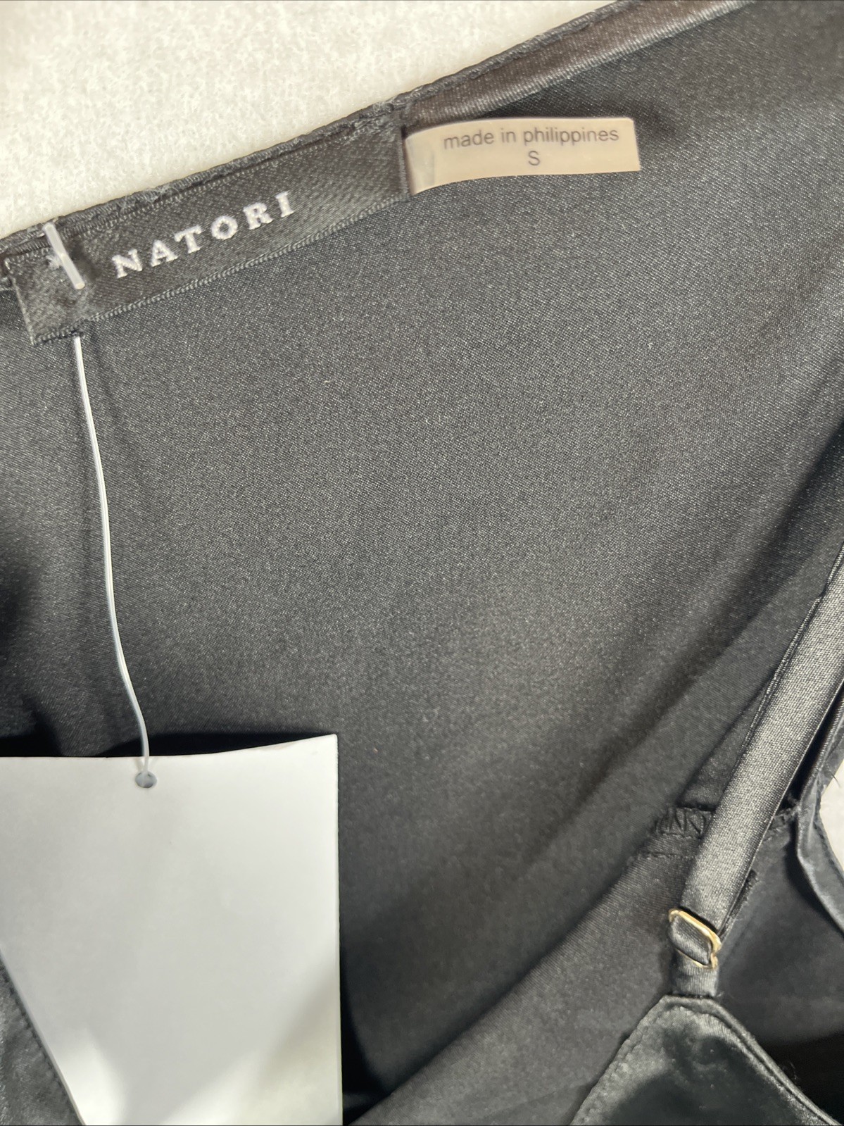 Natori Glamour Satin Chemise Small Black