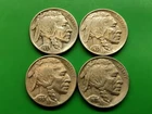 1937 PDS 38 D Buffalo Nickel Set. Good Horns. Actual Coins