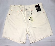 NWT Levi's Premium 501 Denim S114384 ADHK Button Fly Beige Shorts Size 30