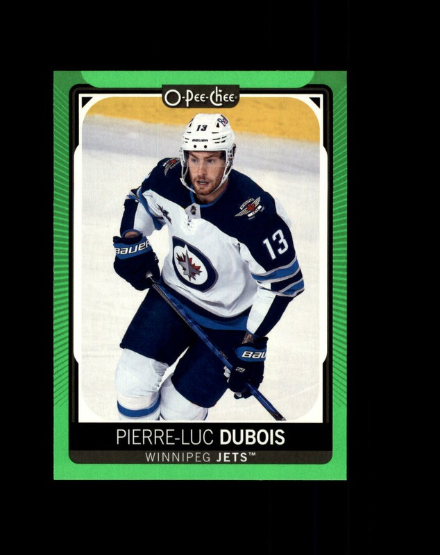 #471 Pierre-Luc Dubois Winnipeg Jets 2021-22 O-Pee-Chee Neon Green Border /50