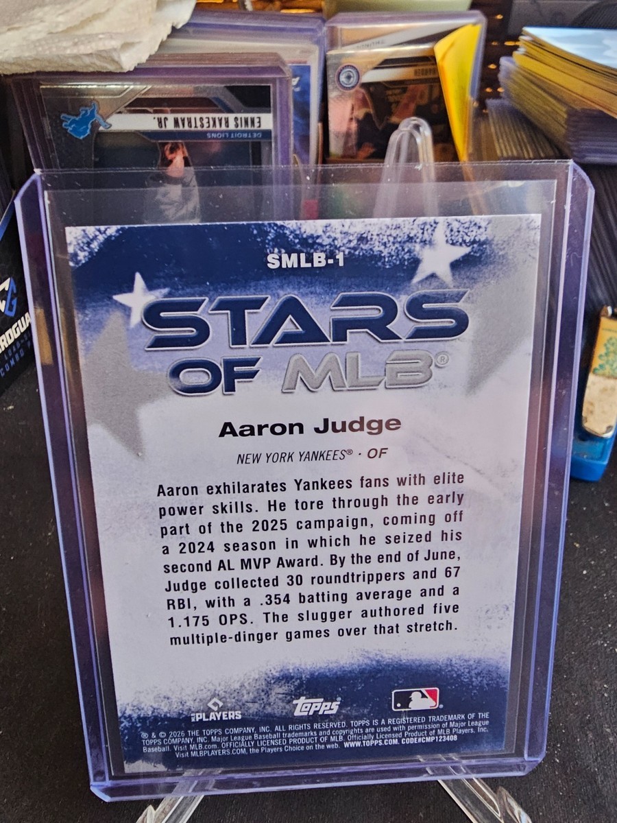 2026 Topps 75 Years Of Baseball Aaron Judge #SMLB-1 Stars Of MLB