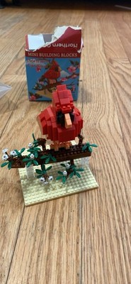 Impact Photographics - Cardinal Mini Building Blocks Set Cute bird 