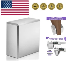 40mm Super Strong Neodymium Block Magnet - Safety Guide Included for Secure Use