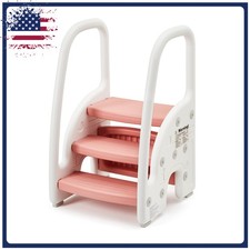 3 Step Stool Kids Step Stool Stepping Standing Stool Helper Lightweight Non-Slip