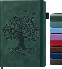 Lined Journal Notebook for Women Men, A5 Hardcover Leather Journals for Writing,