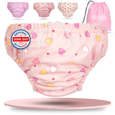 KIDVERSE Schwimmwindel Baby Mädchen 0-24 Monate Wiederverwendbar Badewindel