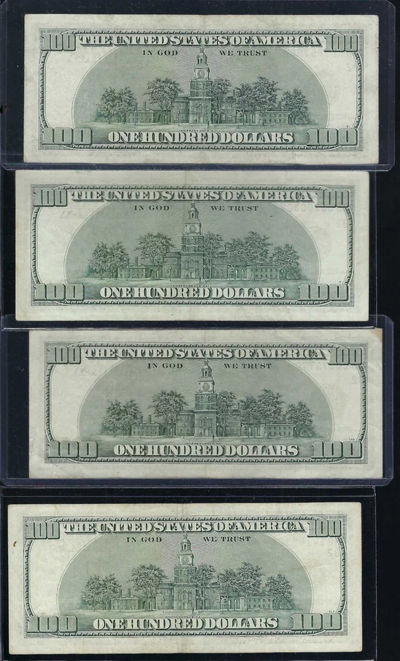 Series 2006 HB~US One Hundred Dollar Bills Star Notes - Set Of 4- Unique SN’s - Image 2 of 2