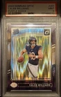 2024 Panini Donruss Optic Rated Rookie Caleb Williams #201 Purple Shock PSA 9