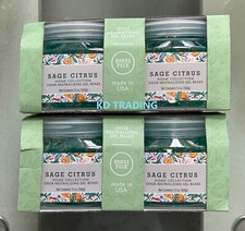  4-Pk HOME COLLECTION Natural Air Fresh ODOR NEUTRALIZING Gel Bead SAGE CITRUS