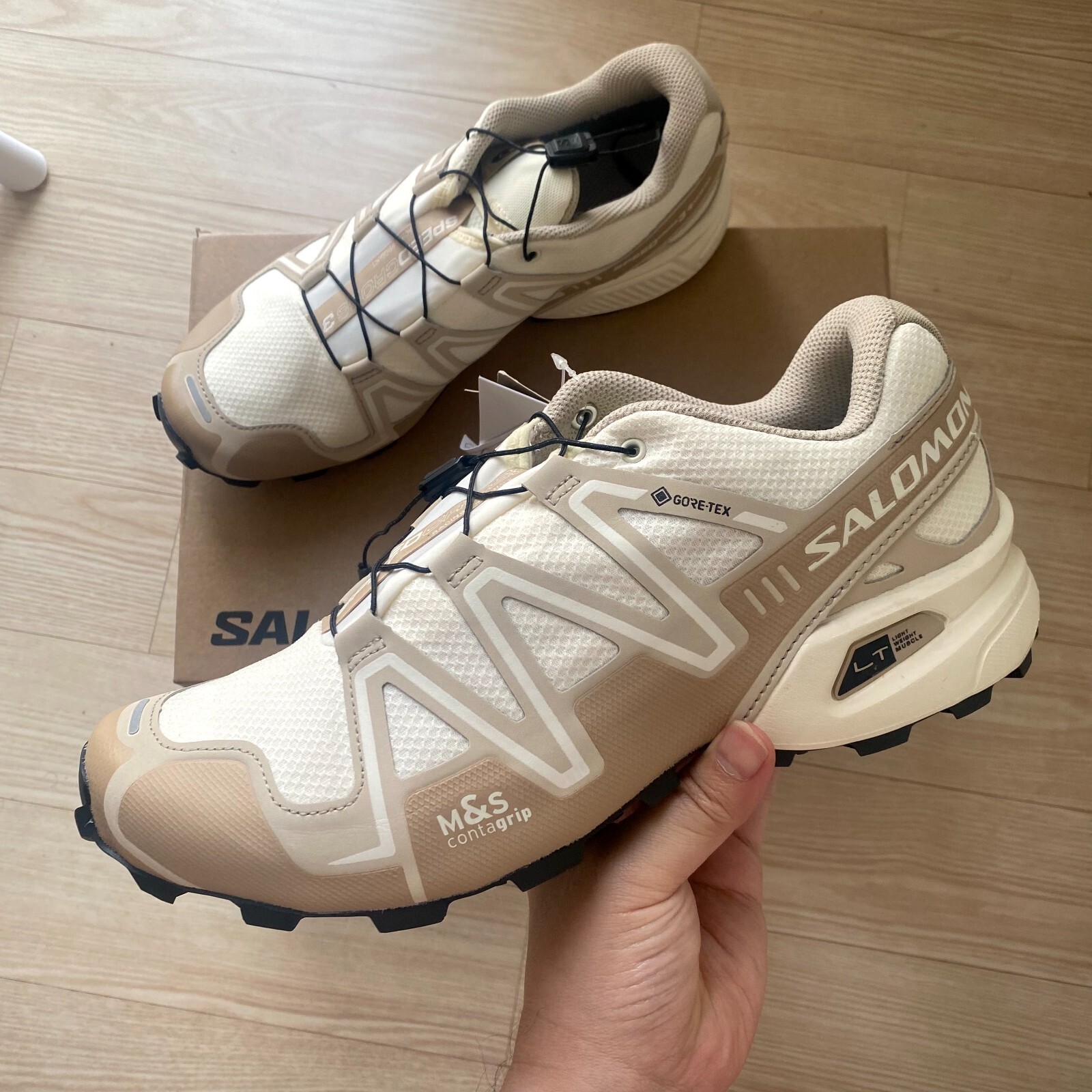 Scarpe da Trail Salomon Speedcross 3 Gore Tex Vanilla Uomo Donna ✅Multiple Taglie