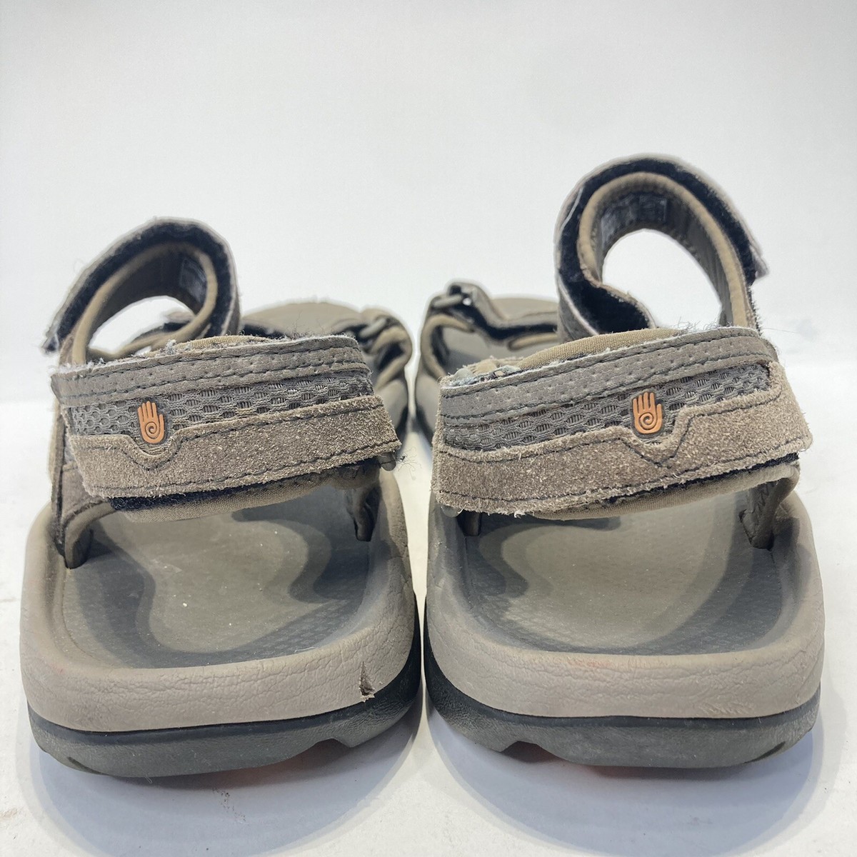 Teva Men’s US 10 Hudson Gray Leather Strap Hiking Sports Outdoor Sandals 1002433 Men main image 3