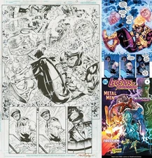 Gerry Conway Firestorm Legends of Tomorrow #4 Pg 13 Original Art Splash Page