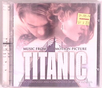 JAMES HORNER TITANIC MUSIC FROM THE MOTION PICTURE SONY CLASSICAL CD 5736