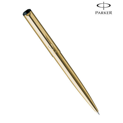 Parker Vector Gold Trim & Body GT Ball Point Pen, Blue Ink, Fine Tip, Jotter New - Picture 1 of 6
