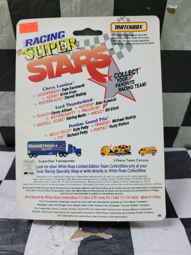 1991 Rusty Wallace #2 (NOT Miller Lite) Pontiac 1:64 scale car MATCHBOX - Picture 3 of 3