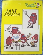 1988 THE CALIFORNIA RAISINS LEAFLET CROSS STITCH JAM SESSION NEW
