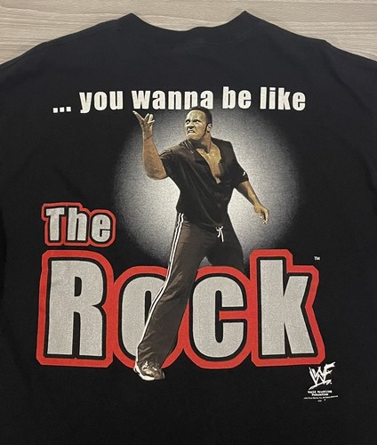 Vintage 1999 The Rock WWF “You Wanna Be Like The Rock” T-Shirt Men’s Size XL - Picture 6 of 7