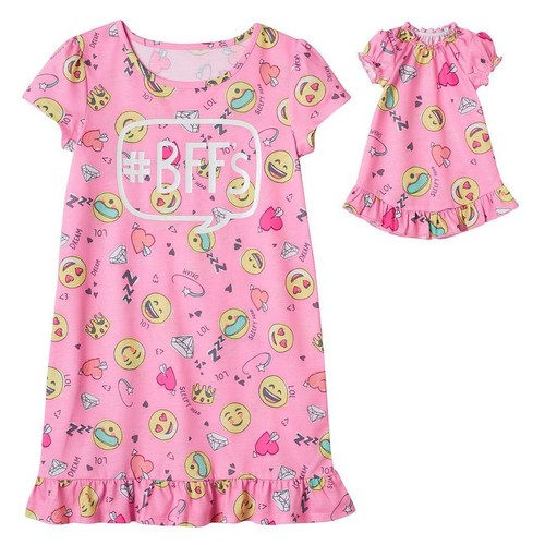 Girl 4-14 and Doll Matching Nightgown Pajama Clothes American Girls Dollie & Me - Picture 33 of 37