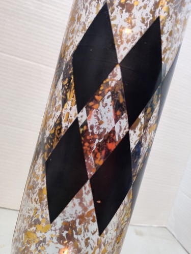 Dakota Apothecary Gold Splatter Black Diamond Glas Bonbonglas Zylinder 18" hoch - Bild 2 von 13