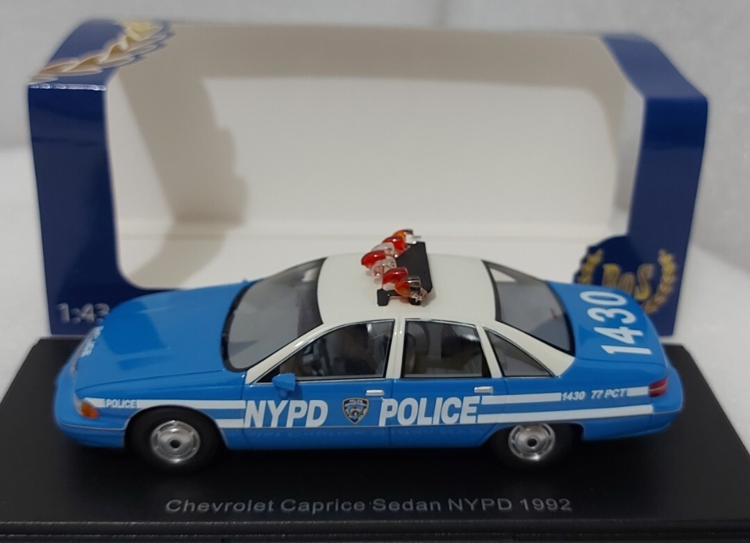 Chevrolet Caprice Sedan 1992 NY Police Department NYPD 1:43 BoS