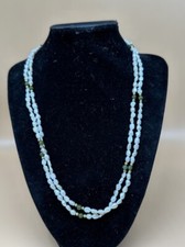 Genuine Freshwater Tiny White Pearl Double Strand Necklace
